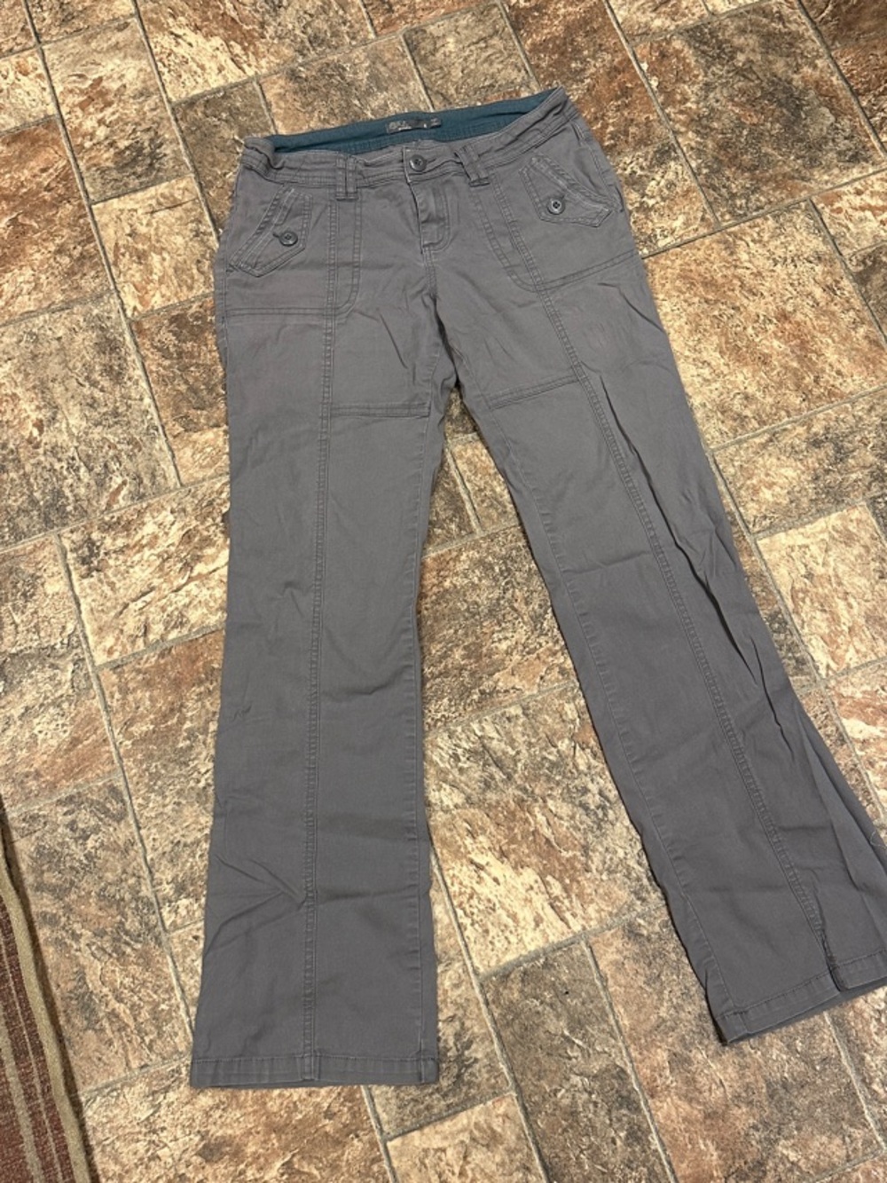 Prana Gray Boot-Cut Casual Pants